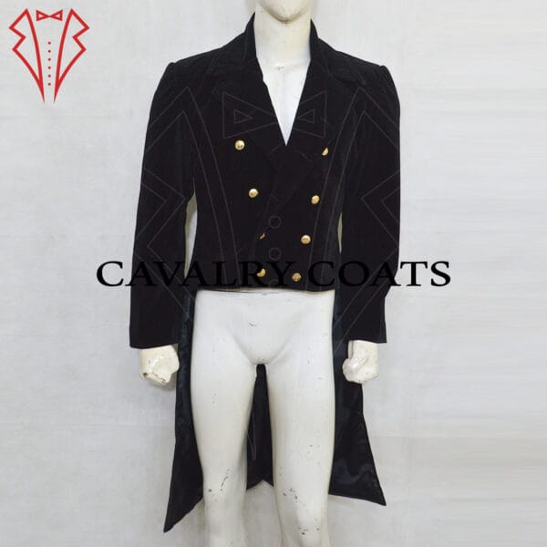 Black Velvet Gentleman Tailcoat, 18th Century Regency Tailcoat, Bridgeton Style Tailcoat, Mr. Darcy Tailcoat